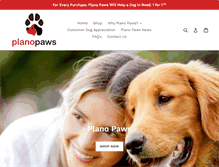 Tablet Screenshot of planopaws.com